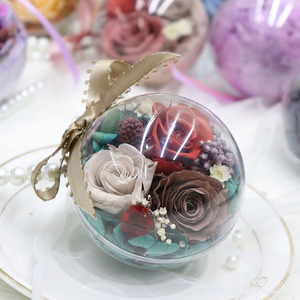 Fiore <span class=keywords><strong>di</strong></span> Rosa Conservato in Cupola Trasparente, Decorazione per Interni Auto, Regalo per Festività, San Valentino, <span class=keywords><strong>Festa</strong></span> della Mamma, Natale, dalla Fabbrica dello Yunnan - Product Image 4