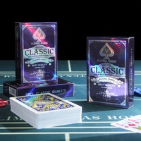 Cartes à jouer personnalisées avec logo, set de poker, jeu de cartes en papier d'art standard de haute qualité imprimé pour jeux pour adultes, échantillons gratuits