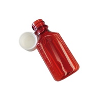 Botella Ovalada de Plástico Ámbar de Alta Calidad para Líquidos Medicinales de 0.75oz, 1oz, 2oz, 3oz, 4oz, 6oz, 8oz, 12oz y 16oz