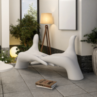 Tabouret de cour extérieur fait à la main par un designer Poufs de chevet créatifs à longue durée de vie pour le salon et l'entrée