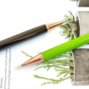 Penna a Sfera <span class=keywords><strong>in</strong></span> Metallo con Logo Personalizzato, Cristalli Glitterati, Oro Rosa, Penna Promozionale Multicolore con Diamanti per Studenti - Product Image 5