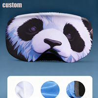 OEM Design personnalisé impression microfibre lunettes de ski couverture manchon protéger doux et élastique lunettes de ski couverture