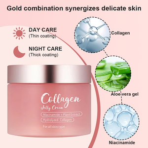 Crema Hidratante con Colágeno y Niacinamida, Reafirmante, Cuidado <span class=keywords><strong>de</strong></span> la Piel, Marca Privada, <span class=keywords><strong>Gel</strong></span> <span class=keywords><strong>de</strong></span> Aloe Vera con Colágeno Nutritivo Profundo - Product Image 2