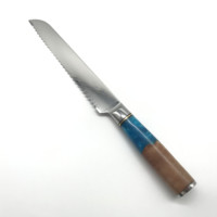 Personnalisation VG-10 ensemble de couteaux de chef en acier Damas manche en résine exquis