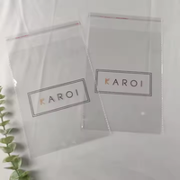 Cellophane adhésif transparent de qualité supérieure avec LOGO personnalisé plusieurs tailles paquet de t-shirt en plastique transparent fermeture à glissière pour l'expédition