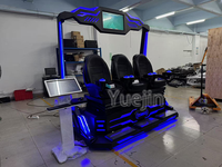 Simulateur VR Métal 4D 7D 9D pour Centres Commerciaux, Aéroports, Parcs d'Aventures - Utilisation Intérieure
