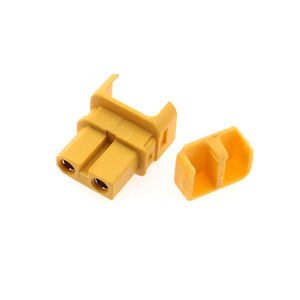 Conector hembra Amass XT30ULW-F de 90 grados con lengüeta de soldadura, enchufe chapado en oro para cableado compacto de baterías LiPo RC - Product Image 2