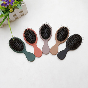 Mini Portable <strong>Travel</strong> Cushion Detangler <strong>Brush</strong> Scalp Massager Comb <strong>Hair</strong> Extension <strong>Brush</strong> Kids Nylon Boar Bristle Detangling <strong>Brush</strong> - Product Image 3