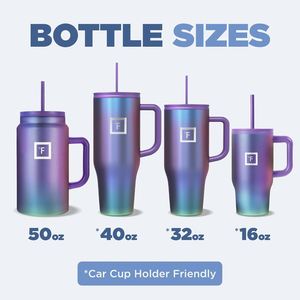Bouteille d'eau sans BPA, anti-fuite, pour le sport et les voyages, en acier inoxydable isolé sous vide, et thermos - Product Image 4