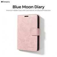 Étui portefeuille en cuir Top Vente Goosepry Blue Moon Diary pour iPhone Duo avec porte-cartes – Coques de téléphone Fundas Para Celulares