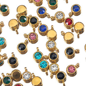 Moda Encantos Zircon Mulher Jóias 18K Gold Filled Encantos DIY Fazendo Materiais - Product Image 6