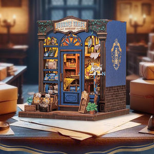 Sujetalibros Creativo de <span class=keywords><strong>Casa</strong></span> Miniatura DIY, Decoración de Estantería Hecha a Mano, Regalo Único para Amantes de los Libros, Adorno para Escritorio de Oficina en <span class=keywords><strong>Casa</strong></span> - Product Image 1