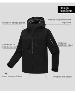 AI-MICH de conception de <span class=keywords><strong>veste</strong></span> imperméable élégante pour le vent réglable et le chapeau de pluie <span class=keywords><strong>Veste</strong></span> en tissu de haute qualité - Product Image 5
