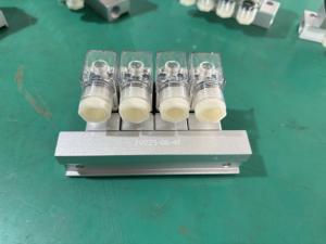 YXPC marka 0.8Mpa 1/8 inç 0.8Mpa NC 2-way 4 istasyonları alüminyum hava Solenoid manifoldu vana 12v 24v iki yönlü manifoldu vanalar - Product Image 2