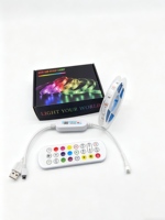 Guirlandes lumineuses LED RGB WS2812B 5V basse tension, télécommande USB, étanches, programmables, PCB, utilisation en intérieur