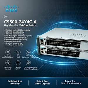 C9500-24Y4C-A Neuf et scellé d'origine Catalyst9500 Commutateur 24 ports 25G SFP+ 4 ports 100G QSFP28 - Product Image 4