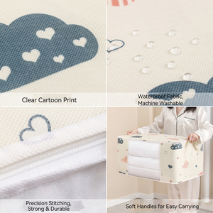 Lưu Trữ Lớn Túi Chống Bụi Quần Áo Tổ Chức Du Lịch Di Chuyển Đóng Gói Túi Đa-Mục Đích Có Thể Gập Lại Vải Hộp Đối Với Trang Chủ - Product Image 5