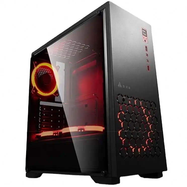 Ucuz üretim oyun masaüstü bilgisayar i5 Win10 16GB 1TB HDD SSD GTX060 6GB GPU kişisel sistemi ünitesi 22 "LED oyun PC