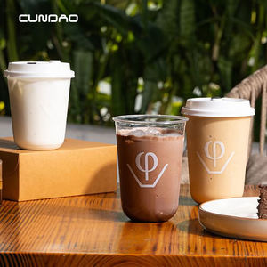 Cunmerekam Logo kustom cetak 10/12/14/16/18/20oz bentuk U cangkir plastik untuk gelembung teh kopi es - Product Image 4