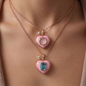 New 14k Gold Plated Jewelry Waterproof <b>Copper</b> Dainty <b>Chain</b> Fruit Peach Pendant Necklace for Daily Wear - Product Image 3