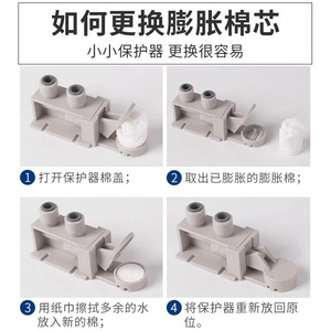 Dispositif de protection contre les fuites pour purificateur d'eau, raccords de tuyauterie PE 2 points 3 points, qualité alimentaire POM, forte compatibilité - Product Image 5