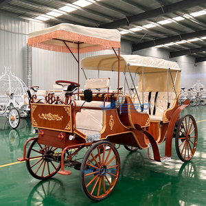 Special Transportation Electric Horse Carriage Multi-row Sightseeing Carriage Royal Wooden Carriage for Sightseeing - Product Image 2