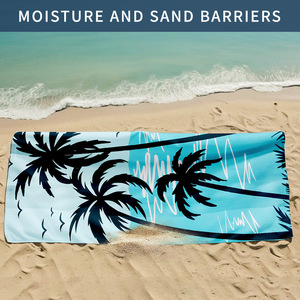 Cloudland bãi biển Khăn cát miễn phí sang trọng bãi biển khăn sợi nhỏ bãi biển Khăn với logo tùy chỉnh in chất lượng cao - Product Image 4