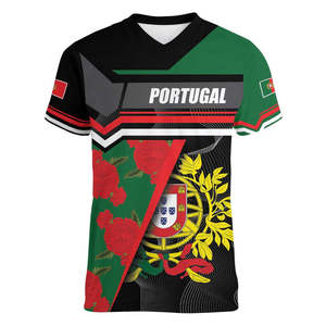 Camiseta Personalizada de Fútbol de Portugal 2026, Diseño de Bandera de Portugal, Cuello en V, para Hombre, Talla Grande - Product Image 4