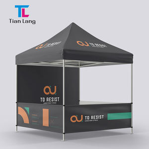 Tente de réception publicitaire en aluminium pour intérieur/extérieur, 3 x 3 m, chapiteau d'exposition, chapiteau d'événement, chapiteau pop-up, impression personnalisée - Product Image 5