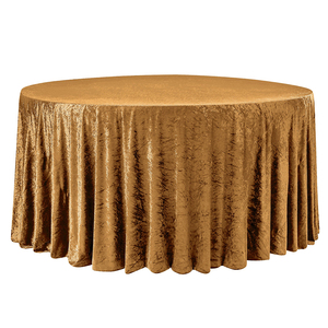 Luxury Eco-friendly Nonwoven Polyester Velvet Customizable Modern <strong>Wedding</strong> <strong>Tablecloth</strong> 90x156 Inch Rectangle Oilproof Waterproof - Product Image 4