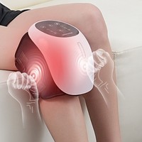 Grenzüberschreitendes Neues Modell Chinesisches Kniemassagegerät in Einheitsgröße Elektrische Heizung Kniebandage Infrarot-Vibration für Akupunkturtherapie