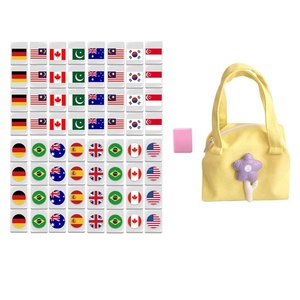 Jeu de Mahjong Deluxe Personnalisé avec Drapeaux de Sublimation, 30mm, pour Voyage, avec Tuiles de type Rummy, disponibles en motifs Singapour, Américain, Japonais, Taïwanais, Américain, Chinois - Product Image 4