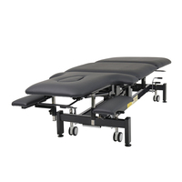 Table de physiothérapie à 5 sections pour la science du sport et la réadaptation, table de massage électrique à levage, table de décompression spinale, canapé d'ostéopathie