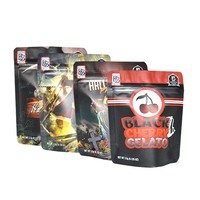 Emballage personnalisé Pochette debout Sacs en mylar Sachets en plastique résistant à l'humidité Cookie 3.5g 7g 14g Cali Sacs pour emballage