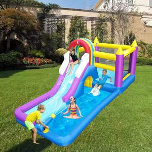 Pequeño castillo inflable familiar Castillo inflable interior y exterior Castillo rociador multifuncional Paraíso - Product Image 2