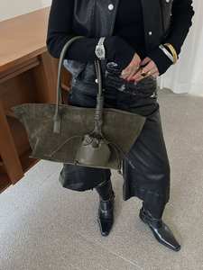 Bolso de Mano Casual de Gamuza a la Moda 2026, Bolso de Hombro de Gran Capacidad con Logotipo Impreso Personalizado - Product Image 2