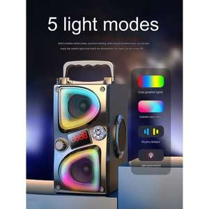 <span class=keywords><strong>A50</strong></span> caixa de SOM Torre ลำโพงซับวูฟเฟอร์, ลำโพงคาราโอเกะไม้ไร้สายพร้อมไมโครโฟนและสีน้ำเงิน tooh สำหรับงานปาร์ตี้ - Product Image 5