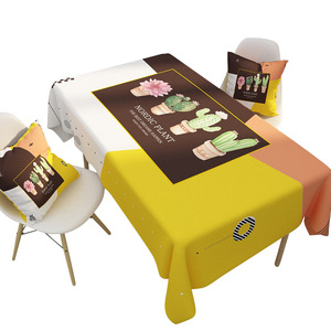 Tovaglia in Poliestere Impermeabile Serie Animali Cartoon, Rettangolare per Uso Domestico, Ristorante, <span class=keywords><strong>Tavolo</strong></span> da Caffè - Product Image 1