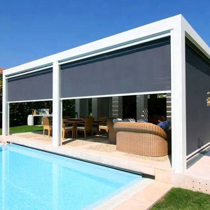Stores automatiques modernes électriques surdimensionnés à enroulement horizontal pour fenêtres et terrasses - Product Image 4