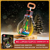 Ensemble de décoration de Noël : Briques de construction, jouets miniatures, décorations DIY, diorama personnalisé, collection de modèles de vacances