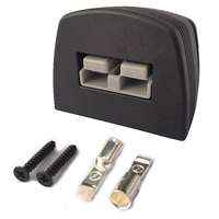 Conector de 50A estilo gris, conector empotrado gris de 50A para tienda de campaña
