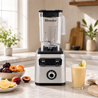 Mixeur Commercial Robuste 2,2 L, 5+ Vitesses Variables, Contrôle de Vitesse par Impulsions, pour Smoothies, Cafés et Jus de Fruits