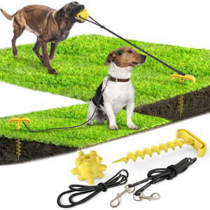 Bâton de fixation portable pour chien avec corde élastique et balle à mâcher - Product Image 6