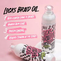 Minyak Rambut Locks Braid 200ML Anti-Frizz, Perawatan Menutrisi Kulit Kepala, Memperkuat, Melembapkan, untuk Kepang, Locs, dan Dreadlocks