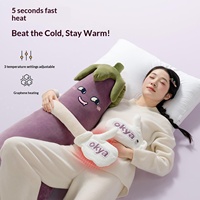 Nouvel Oreiller en Peluche Aubergine pour le Sommeil, Oreiller Apaisant pour Filles, Adultes et Femmes Enceintes, Idéal pour Dormir