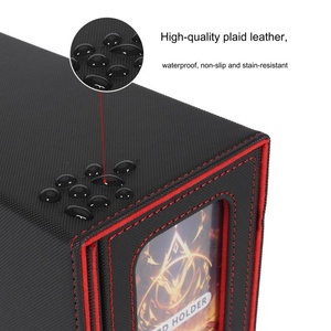 Caja de Cubierta de Cartas de Cuero Personalizada TCG para Cartas de Juego Yugioh, Juego de Mesa, Estuche de Almacenamiento de Cartas Coleccionables - Product Image 3