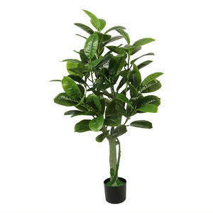 Alta Simulação Planta Em Vaso De Plástico <span class=keywords><strong>Artificial</strong></span> De Árvore De Borracha Plantas Artificiais Para Decoração De Jardim - Product Image 2