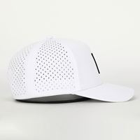 Gorra de Béisbol Personalizada con Logotipo, Impermeable, de 5 Paneles, con Perforaciones Cortadas a Láser, de Poliéster, Deportiva, Ajustable
