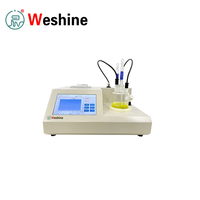 Analyseur d'humidité traces PPM par Coulométrie ASTM D6304 pour l'huile pétrochimique et de transformateur, Testeur d'humidité Weshine par Titration KF