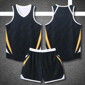 Ensembles de maillots de basket-ball pour hommes, sans manches, été, imprimé, broderie, t-shirt respirant, grande taille - Product Image 3